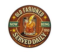 Old Fashioned Bar Sign Metal Tin Sign Plaque