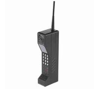 Old Fashioned Brick Mobile Phone Model, Retro Brick Cellphone Ornament Vintage Cellular Phone Model Simulation Photographic Props Stylized Ornaments (Black)