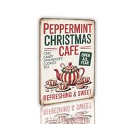 Old Fashioned Hot Cocoa Metal Sign Christmas Holiday Drink Station Wall Art for Kitchen Cocoa Bar Warm Winter Beverage Decor Poster 8x12 inch