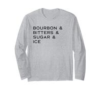 Old Fashioned Ingredient List for Bourbon Cocktail Drinkers Long Sleeve T-Shirt
