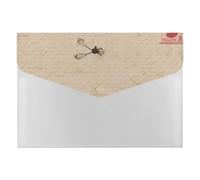 Old Fashioned Mail File Organizer for Office,6 Pockets Expanding File Folder, Portable Accordion Folders for Desktop, Waterproof Paper Bill Receipt Organizer for Business