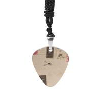 Old Fashioned Mail Guitar Pick Holder Necklace for Women, Personalized Bass Pick Pendant for Men, Rock Music Picks Necklace with Chain for Party, Music Inspired Gift