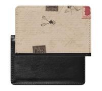 Old Fashioned Mail Passport Holder for Men, PU Leather Passport Cover with Card Slot, Waterproof Passport Protector for Travel, Wallet Protector Case for Women