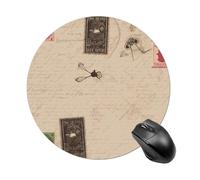 Old Fashioned Mail Round Mouse Pad Smooth Glide Gaming Mousepad Extra Density Portable Comfortable Mouse Mat for Desk, Home, Office 7.8x7.8 Inches