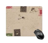Old Fashioned Mail Square Mouse Pad Portable Computer Mousepad with Non-Slip Rubber Base 18 * 22cm Ultra-Thin Gaming Mouse Mat for Computer Laptop Office Desk Accessories