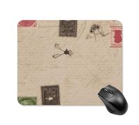 Old Fashioned Mail Square Mouse Pad Portable Computer Mousepad with Non-Slip Rubber Base 20 * 25cm Ultra-Thin Gaming Mouse Mat for Computer Laptop Office Desk Accessories