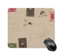 Old Fashioned Mail Square Mouse Pad Portable Computer Mousepad with Non-Slip Rubber Base 25 * 30cm Ultra-Thin Gaming Mouse Mat for Computer Laptop Office Desk Accessories