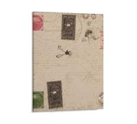 Old Fashioned Mail Wall Art Posters for Bedroom, Personalized Canvas Prints for Office, Framed Wall Decor Picture 16x20inch(41x51cm) for Living Room, Bathroom, Farmhouse, Restaurant