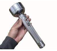 Old-Fashioned Nostalgic Flashlight, Vintage Style Simple Outdoor Household Portable Old Style Torch, Powerful Bright Torch, Retro, Simple Outdoor Household flashlight Three-Section No.1 Battery