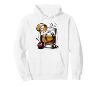 Old Fashioned Rocks Glass Ice Sphere Illustration Art Pullover Hoodie