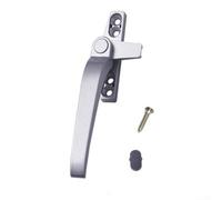Old-Fashioned Zinc Alloy Casement Handle with Integrated Lock for Secure For Window and Door Applications Design (Silver Gray Left)