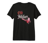 Old Fokker DR1 Triplane WW1 Fighter Plane Premium T-Shirt