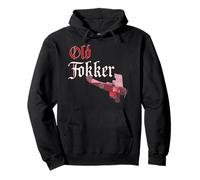 Old Fokker DR1 Triplane WW1 Fighter Plane Pullover Hoodie