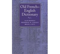 Alan Hindley – Old French-English Dictionary – Paperback (Cambridge University Press, 9780521027045)