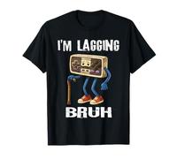 Old Gamer I'm Lagging Bruh 80s 90s Retro Gaming Video Games T-Shirt