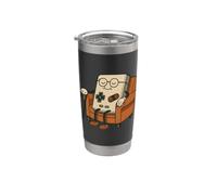 Old Gamer Retro 80s 90s Funny Video Game Controller Stainless Steel Insulated Tumbler