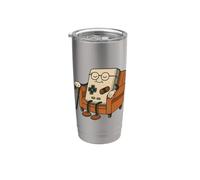 Old Gamer Retro 80s 90s Funny Video Game Controller Stainless Steel Insulated Tumbler