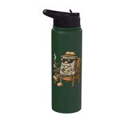 Old Gamer Retro 80s 90s Funny Video Game Controller Stainless Steel Insulated Water Bottle