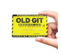 Old Git Membership Card - Novelty Funny Gag Gift