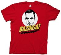 Old Glory - Big Bang Theory - Mens Bazinga T-Shirt - X-Large Red