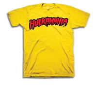 Old Glory Men's Hulk Hogan - Hulkamania Yellow Soft T-Shirt - Large Yellow