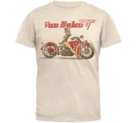 Old Glory Van Halen - Mens Biker Pin Up T-shirt Large White