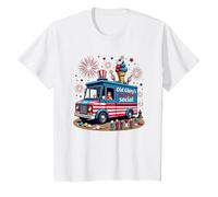 Old Glory's Ice Cream Social T-Shirt, Kids, White, 3 Years