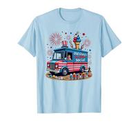 Old Glory's Ice Cream Social T-Shirt, Men, Baby Blue, L