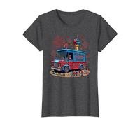 Old Glory's Ice Cream Social T-Shirt, Women, Dark Heather Grey, M