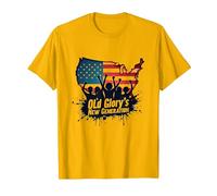 Old Glory's New Generation T-Shirt, Men, Bright Gold, S