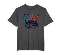 Old Glory's New Generation T-Shirt, Men's Big and Tall, Dark Heather Grey, 5X Tall