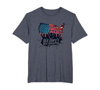 Old Glory's New Generation T-Shirt, Men's Big and Tall, Heather Blue, 4X Tall