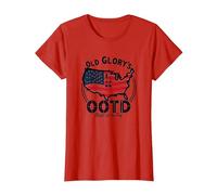Old Glory's Outfit of The Day T-Shirt, Women, Red, S