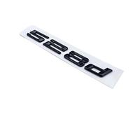 Old Glossy Black Number Letters 520d 525d 528d 530d 535d 540d Emblem Sticker Compatible With BMW 5 Series E39 E60 E61 F07 F10 F11 G30 G31(528d)