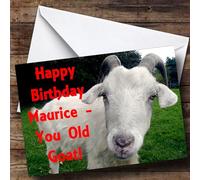 Old Goat Funny Personalised Birthday Card | Birthday Card | Animals, Wildlife & Pets Card