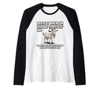 Old Goat I Hate IT When I’M Talking to Myself Sarcastic Raglan Baseball Tee
