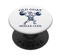 Old Goat Muscle Club Bodybuilding Vintage Style Design PopSockets Adhesive PopGrip