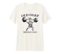 Old Goat Muscle Club Bodybuilding Vintage Style Design Premium T-Shirt