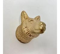 Old Gold Antique Gold Vintage Gold Cabinet Door Handles Iron Handmade Metal Animal Cupboard Door Knobs, Drawer Pulls (9. Bear Head)