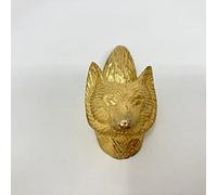 Old Gold Antique Gold Vintage Gold Cabinet Door Handles Iron Handmade Metal Animal Cupboard Door Knobs, Drawer Pulls (13. Mr Fox)