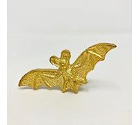 Old Gold Antique Gold Vintage Gold Cabinet Door Handles Iron Handmade Metal Animal Cupboard Door Knobs, Drawer Pulls (5. Flying Bat)