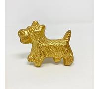 Old Gold Antique Gold Vintage Gold Cabinet Door Handles Iron Handmade Metal Animal Cupboard Door Knobs, Drawer Pulls (11. Scotty Dog)