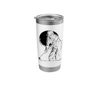 Old Golf Player Nine Holes Teeing Ground Stainless Steel Insulated Tumbler