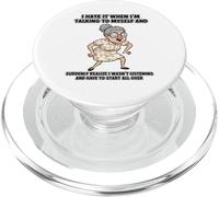 Old Grandma I Hate IT When I’M Talking to Myself Sarcastic PopSockets PopGrip for MagSafe