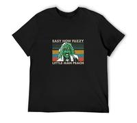Old Gregg Easy Now Fuzzy Little Man Peach T Shirt The Mighty Boosh Comedy Tee Black XXL