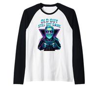 Old Guy Still Got Game Gaming Funny Raglan Baseball Tee