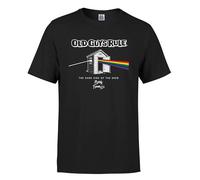 OLD GUYS RULE 'Dark Side of the Shed II' Graphic T-Shirt, Black, Regular Fit, Short Sleeve, Crew Neck (UK, Alpha, L, Regular, Regular, Standard, Black)