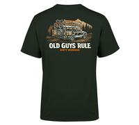 OLD GUYS RULE 'Dirty Weekend V' Graphic T-Shirt, Forest Green, Regular Fit, Short Sleeve, Crew Neck (UK, Alpha, 3XL, Regular, Regular, Standard, Forest Green)