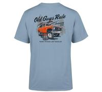OLD GUYS RULE Getaway Car T-Shirt (Stone Blue) (UK, Alpha, L, Regular, Regular, Stone Blue)