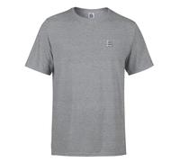 OLD GUYS RULE Sport Grey Stacked Logo Tee, 90% Combed Cotton 10% Polyester, Embroidered Chest Logo, Regular Fit (UK, Alpha, M, Regular, Regular, Standard, Sport Grey)